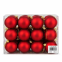 24-lü Mat Qırmızı Yolka Şarı – 8 sm (656-96) - 