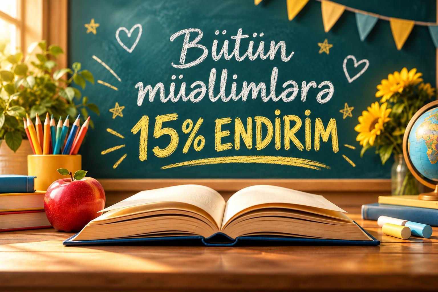 5 Oktyabr Müəllimlər Günü: Supertoys-da Müəllimlərə 15% ENDİRİM