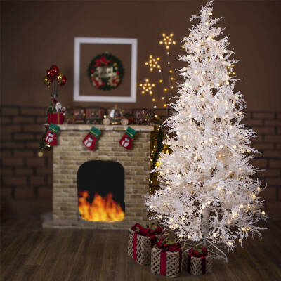 Ağ Yolka 2.1 metr Sarı İşıqlı, Qarlı 223-26 - 1