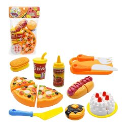 Doğranan Pizza Oyuncaq Dəsti (375-155) - 