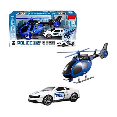 Helikopter və Maşın Səsli İşıqlı Oyuncaq (662-53) - 1