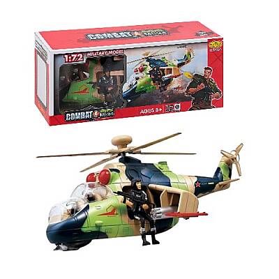 Hərbi Helikopter Səsli İşıqlı (659-84) - 1