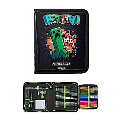 Minecraft Dizaynlı Qələm Qabı və Qələmlər Dəsti Smiggle 244322 - 3