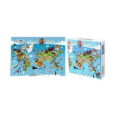 Puzzle Xəritə 1000 parça (750-19) - 1