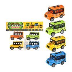 Sadə Maşın School Bus 4-lü Set (374-169) - 