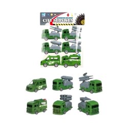 Sadə Oyuncaq Hərbi Maşın 6-lı (387-269) - 