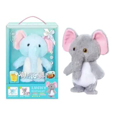 Səsli Danışan Yumşaq Fil Oyuncağı (371-23) - 1