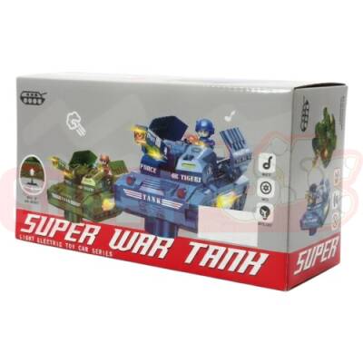 Səsli İşıqlı Oyuncaq Döyüş Tankı (387-244) - 1