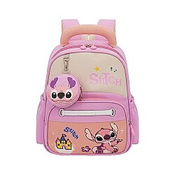Stitch Dizaynlı Məktəb Çantası (605-1) - 