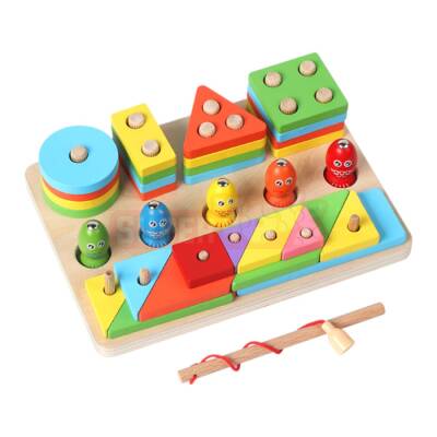 Taxta Fiqur və Maqnitli Balıq 294-12 - 1