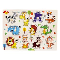 Taxta Heyvan Puzzle Lövhə 379-38 - 