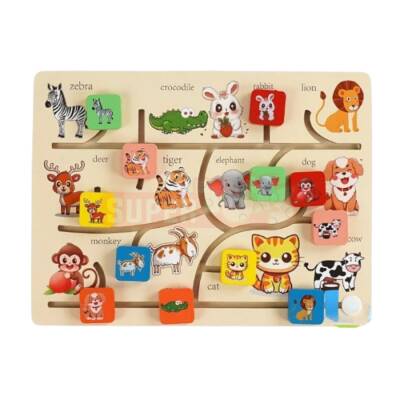 Taxta Heyvanlı Öyrədici Lövhə 379-16 - 1