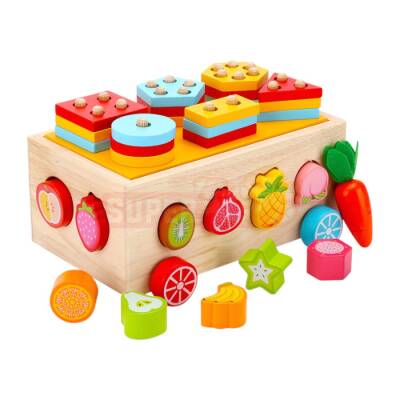 Taxta Maşın Öyrədici Oyuncaq 379-1 - 1