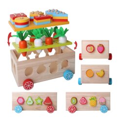 Taxta Maşın Öyrədici Oyuncaq 379-1 - 2