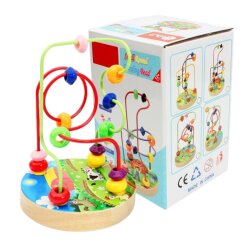 Taxta Muncuqlu Labirint Oyuncağı (379-31) - 