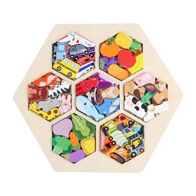 Taxta Puzzle Dəsti 80-18 - 1