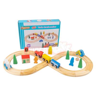 Taxta Qatar Yolu Oyuncağı (379-21) - 1