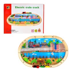  Taxta Qatar Yolu Oyuncağı (379-22) - 