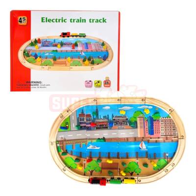  Taxta Qatar Yolu Oyuncağı (379-22) - 1