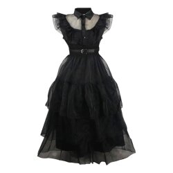 Wednesday Paltarı - Halloween Geyimi (444-9) - 2