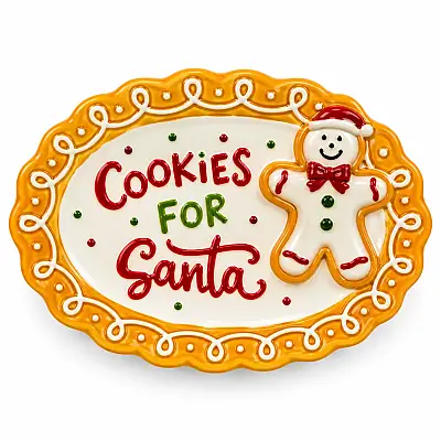 Yeni İl Boşqabı – Gingerbread Dizaynlı (640-5) - 1