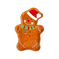 Yeni İl Boşqabı – Gingerbread Peçenye Adam Dizaynlı (637-4) - 