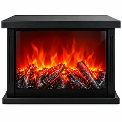 Yeni İl Dekorativ Kamin Sobası – Alov Effektli, 21×12×18 sm (665-16) - 