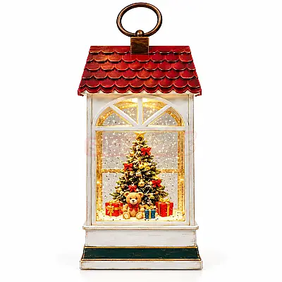 Yeni İl LED Orta Ölçülü Şaxta Baba Evi Suveniri (648-23) - 1