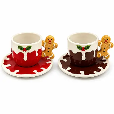 Yeni İl Nəlbəki ilə Fincan – Peçenye Adam Dizaynlı (640-8) - 1