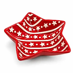 Yeni İl Ulduz Formalı Boşqab (640-18) - 