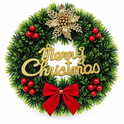 Yeni İl Venoku – Merry Christmas Qapı Bəzəyi, 30 sm (651-8) - 1