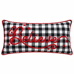 Yeni il yastıq üzü 30x60 sm İçi Dolu – Believe yazılı (642-20) - 