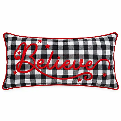 Yeni il yastıq üzü 30x60 sm İçi Dolu – Believe yazılı (642-20) - 1
