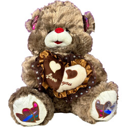 Yumşaq Ayı ürəkli 35-18X37/30CM - 