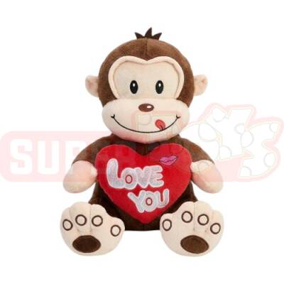 Yumşaq Meymun Ürəkli 30sm - 1