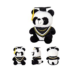 Yumşaq Panda 25sm Məzun Geyimli - 